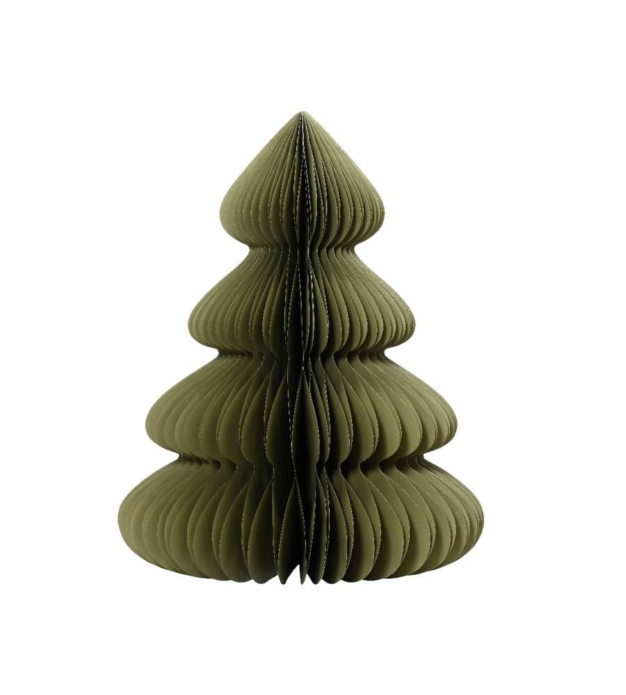 Decoris Albero di Natale in Carta - Verde - 48x60 cm