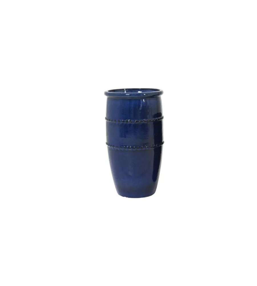 Lucia Vaso per Piante Cilindrico Blu Terracotta �45 cm H79 cm