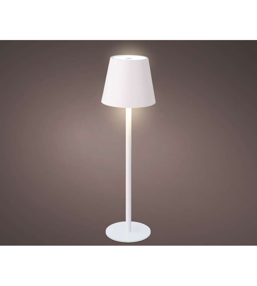 Lumineo Lampada da Tavolo LED Bianca - Luce Ricaricabile - 27cm