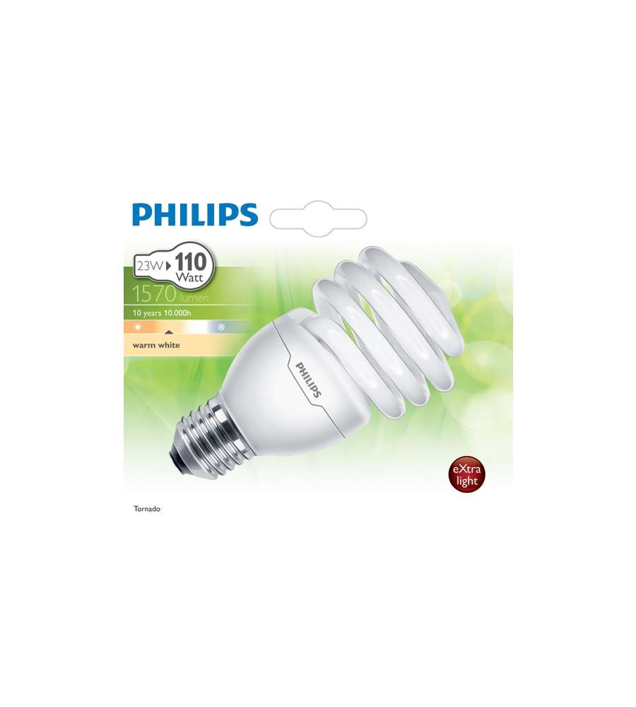 Lampada Risparmio Energetico Philips Spirale E27 23-110 W