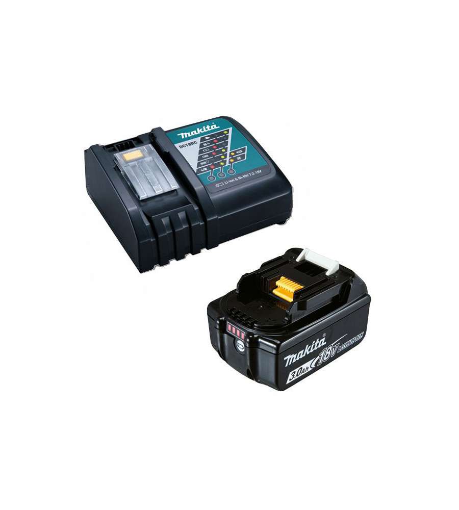 Kit Energia Makita 18V con caricabatterie rapido e una batteria 3Ah