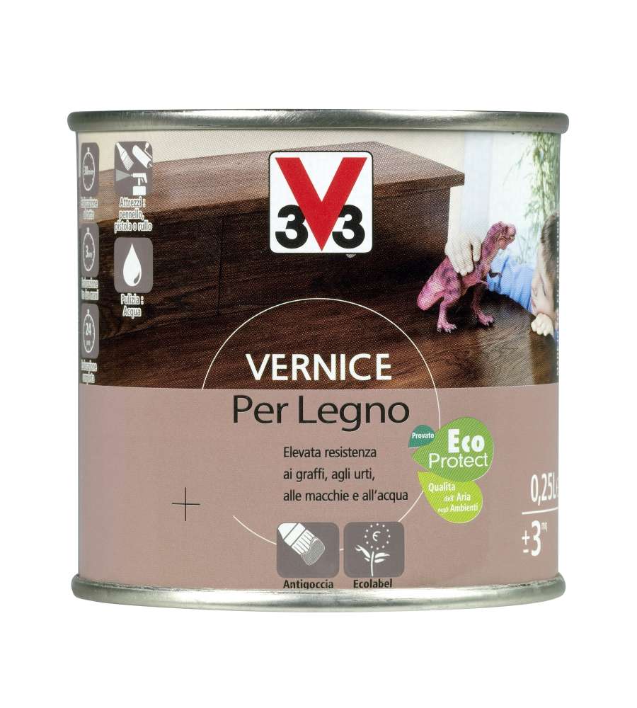 Vernice Per Legno 250 ml Noce Rustico Satinato