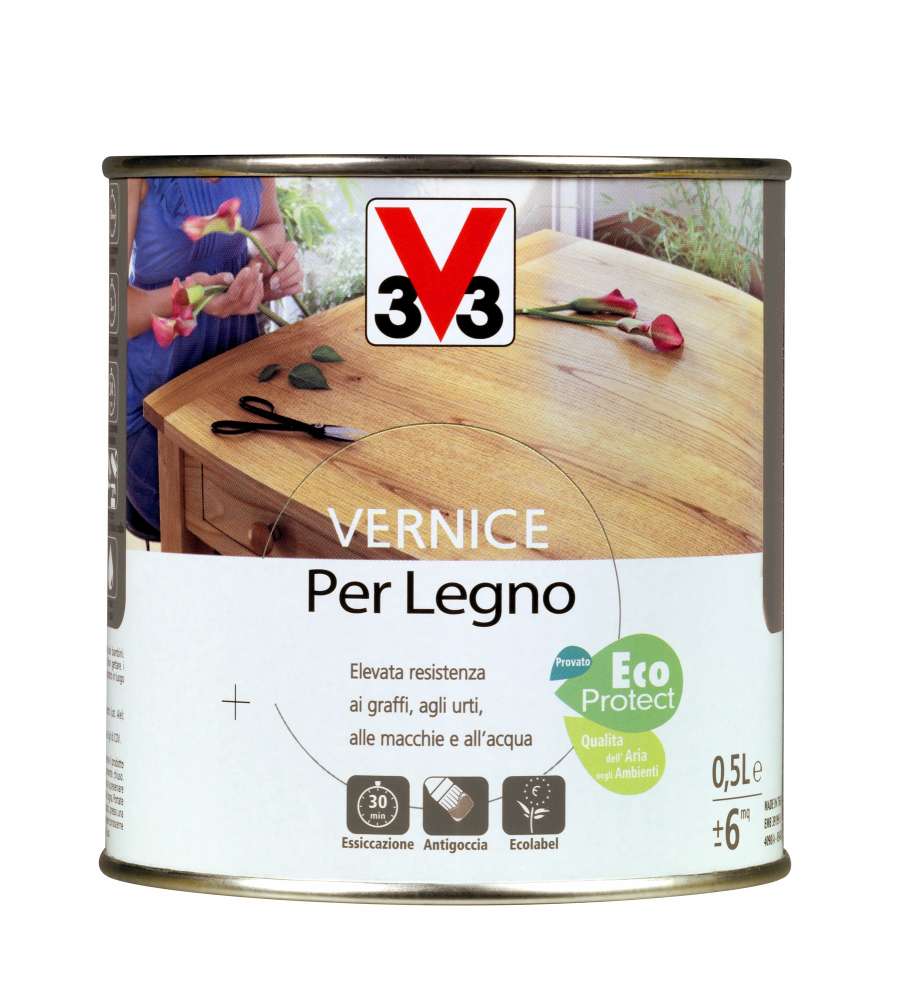 Vernice Per Legno 500 ml Noce Medio