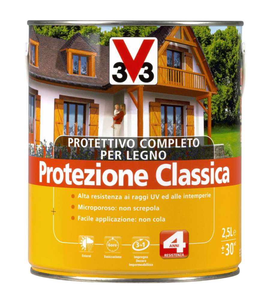 Protettivo Completo Legno Solvente Noce Antico 2,5 l