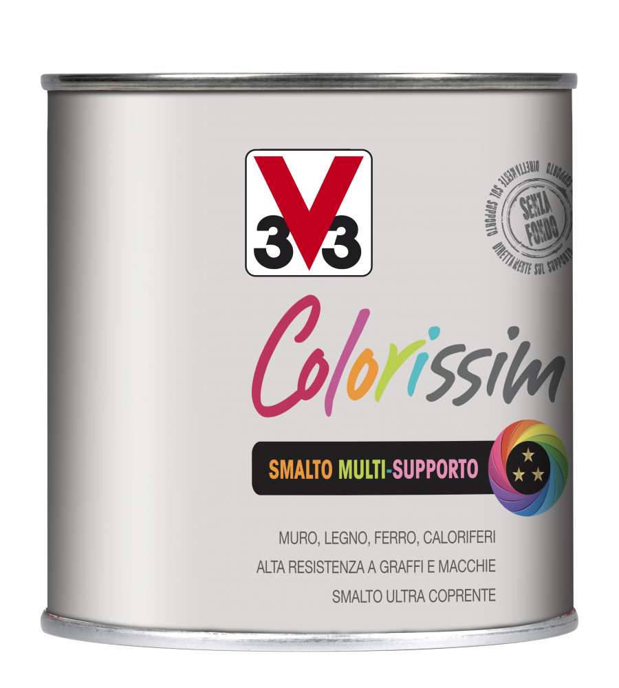 Smalto Multisupporto Colorissim Nero 0,5 LT