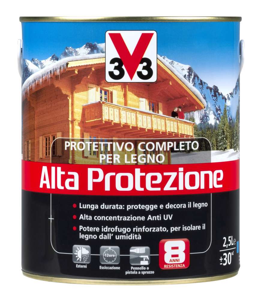 Protettivo Completo Legno Alta Protezione Castano Scuro 2,5 l