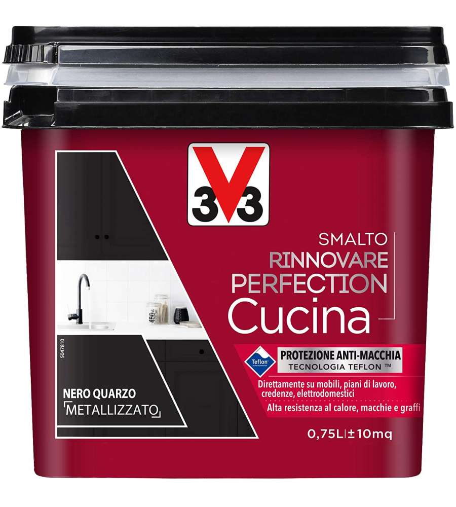 Smalto Rinnovare Cucina Nero quarzo metallizzato