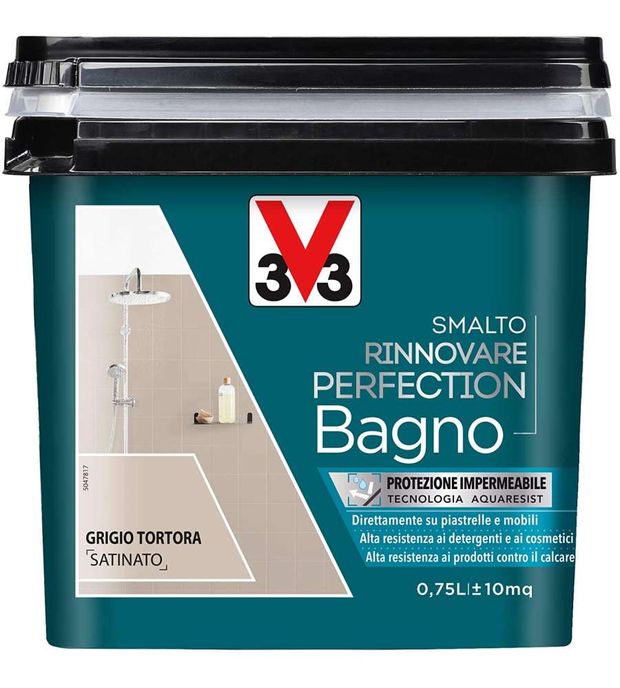 Smalto Perfection bagno grigio tortora satinato