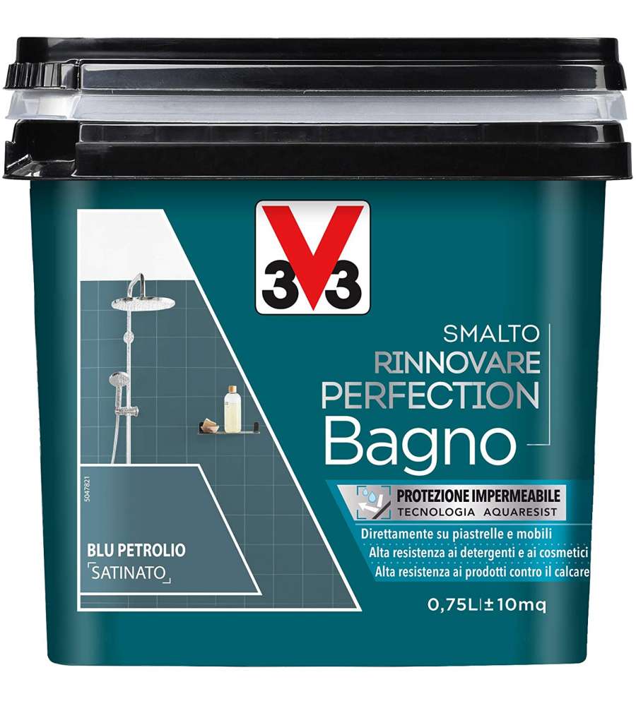 Smalto Perfection bagno blu petrolio satinato