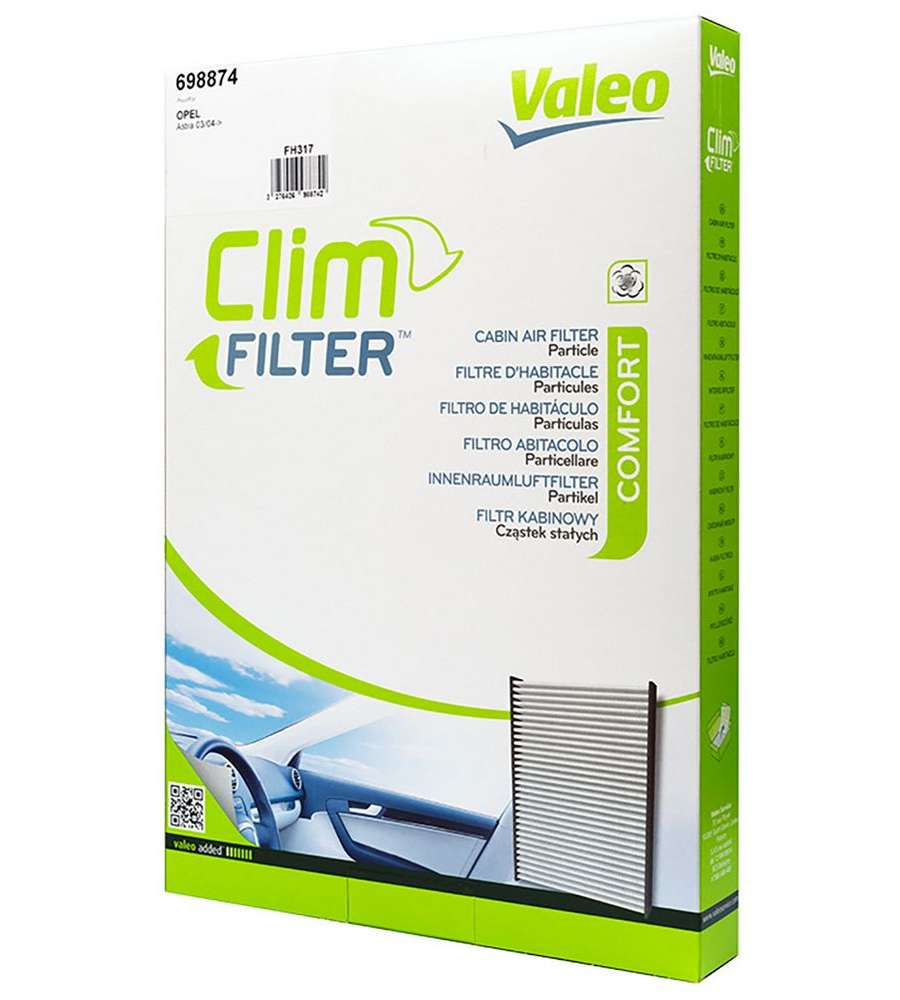 Clim Filter Comfort filtro abitacolo auto particellare Vauxhall/Opel