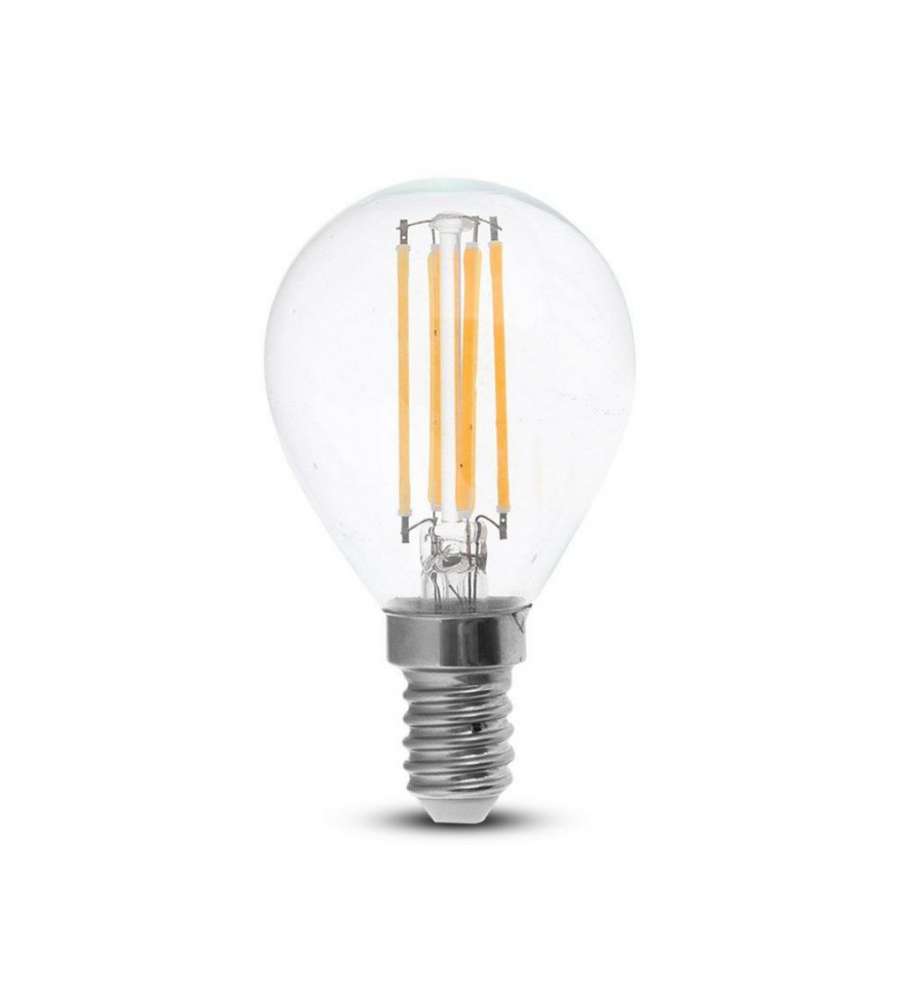 Lampadina LED E14 4W P45 Filamento 4000K