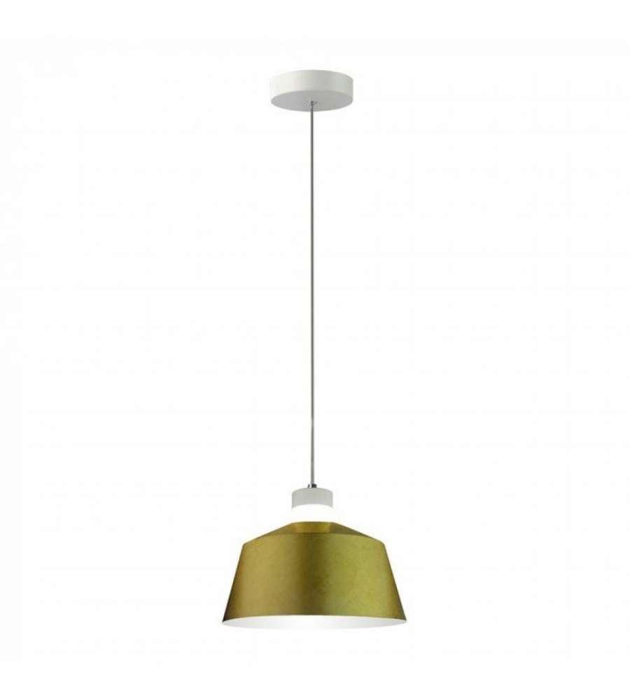 Lampadario LED a Coppa in Metallo 7W Colore Oro 3000K