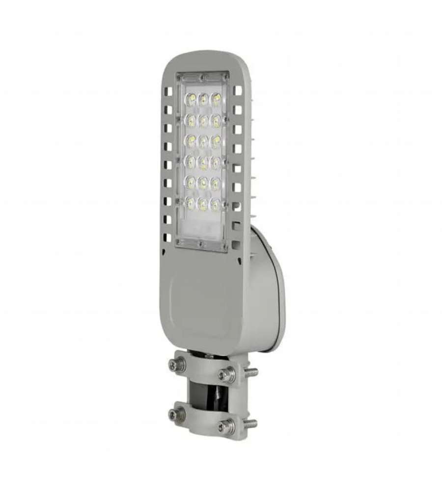 Armatura Stradale LED Chip Samsung 30W 135LM/W Colore Grigio 6500K IP65