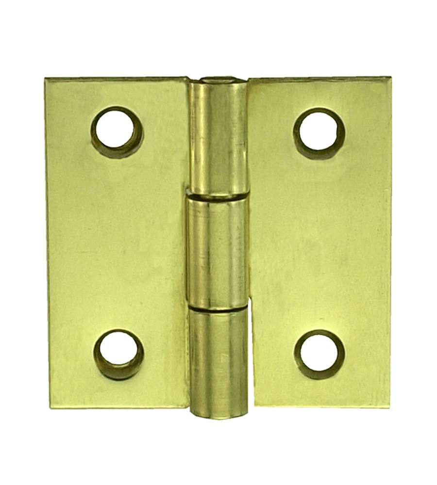 Cerniera quadra zincata gialla 50x50 mm in acciaio