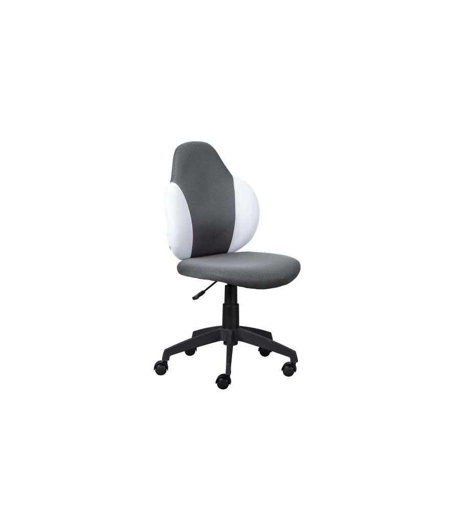 Poltroncina Morbido Pu grigio nero 5