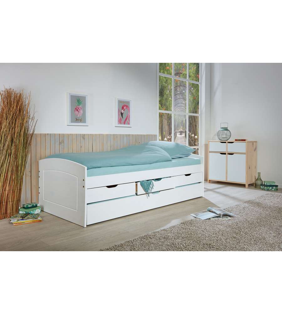 Rieka Doppio letto 90 x 200 Bianco