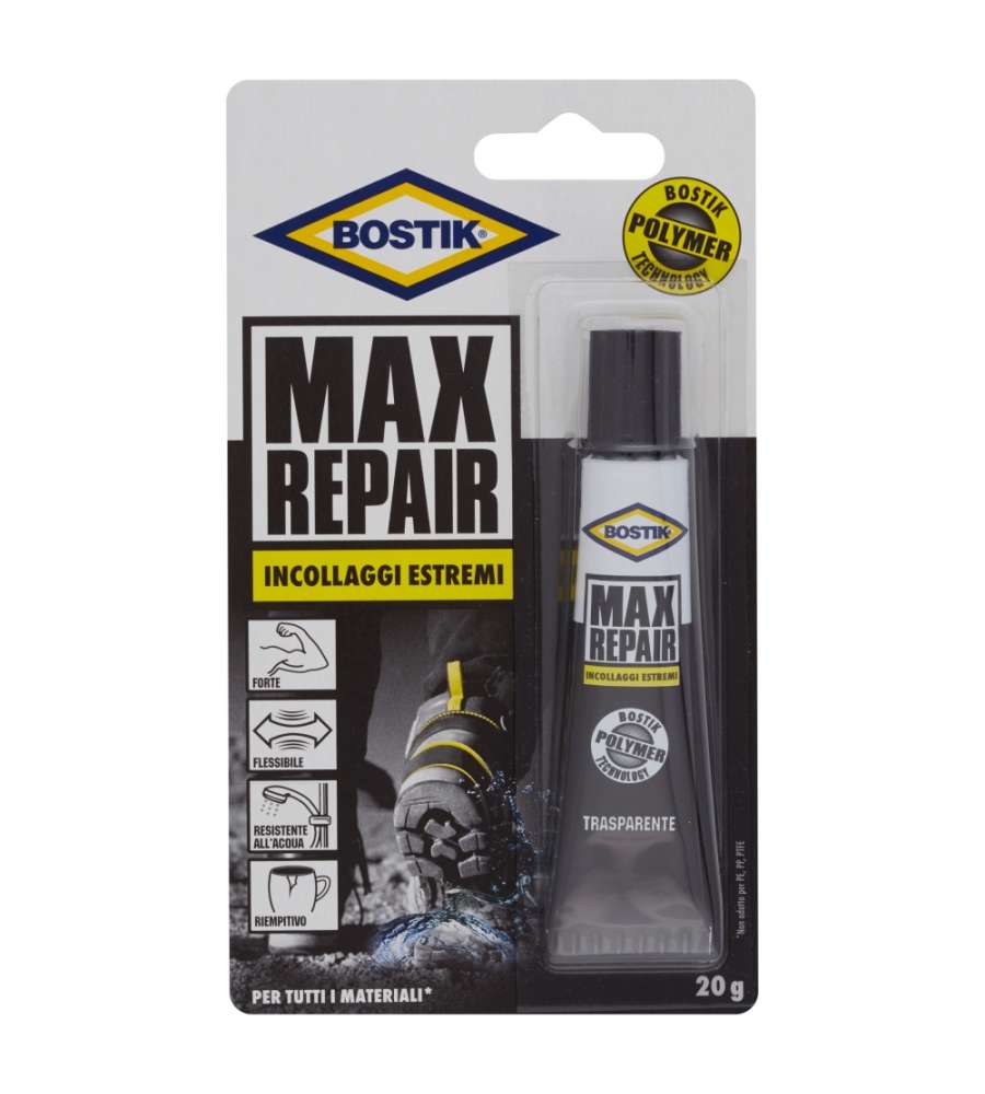 Adesivo per riparazioni Bostik Max Repair 20 gr