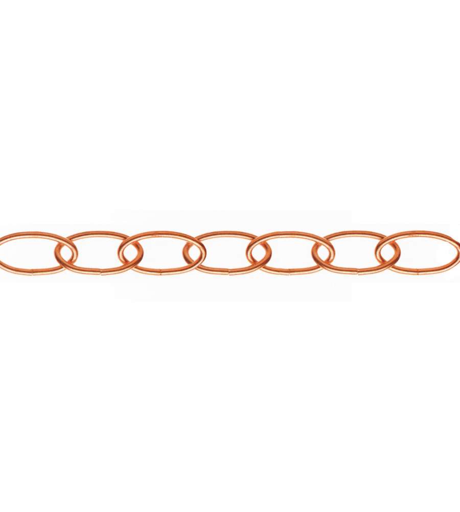 Catena Ovale Piatta Ramata 34 x 18 x 3 mm