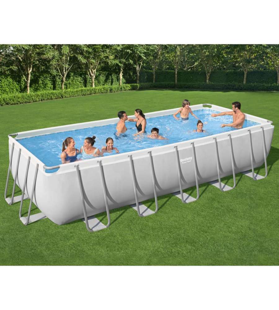 Bestway Piscina Fuori Terra Power Steel Rettangolare 19281 L