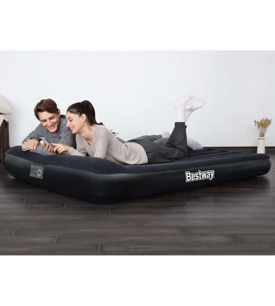 Bestway Materasso ad Aria Tritech per 2 Persone 203x152x30 cm Nero