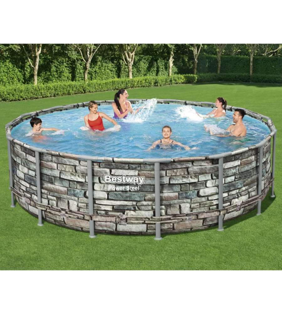 Bestway Set Piscina Power Steel 488x122 cm