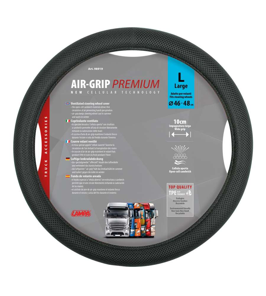 Air-Grip, Coprivolante Ventilato - L - D.46/48 Cm