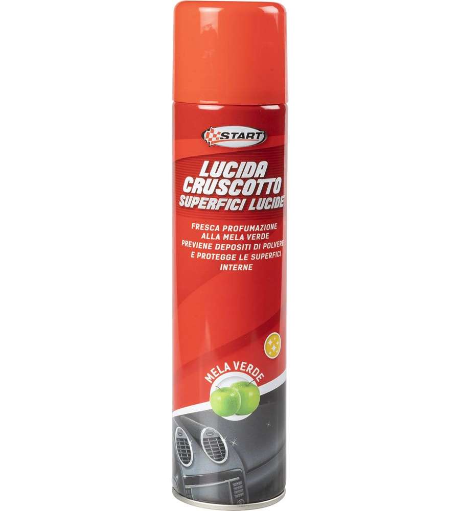 Spray lucida cruscotto auto mela verde 400ml