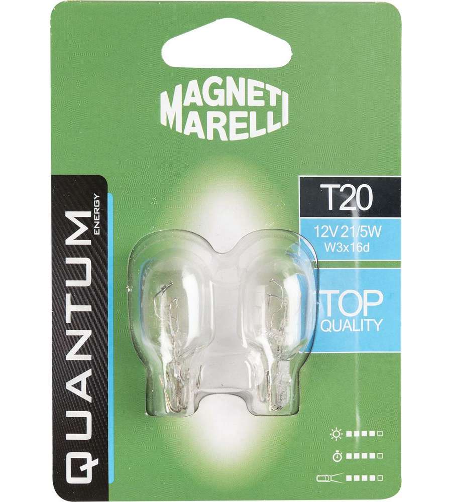 Magneti Marelli T20 coppia di lampadine auto 12V 21/5W attacco W3x16d