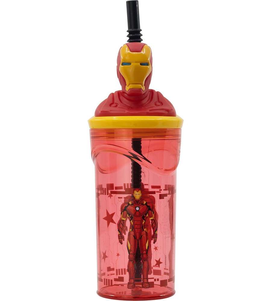 Borraccia per bambini in plastica Iron Man 360 ml