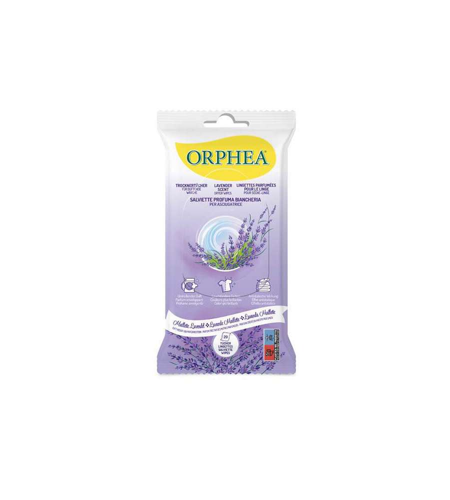 Fogli Profumati Asciugatrice Lavanda Pz 20 Orphea