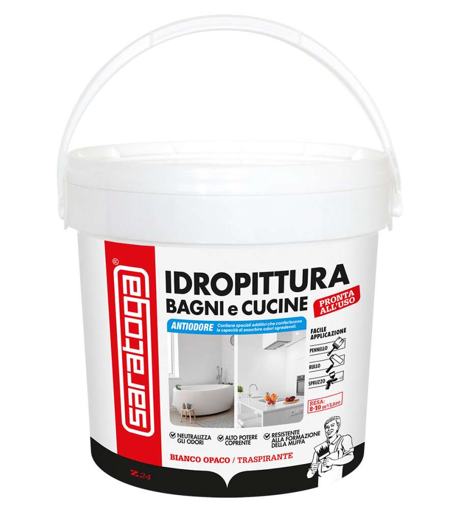 Saratoga Idropittura Traspirante Bagni e Cucine