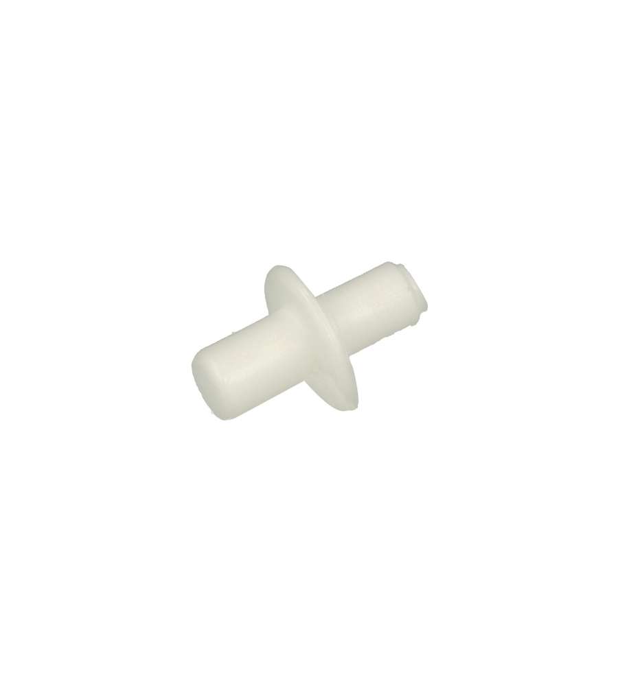 Reggipiani con flangia in nylon bianco diam 5 - 6 mm 16 pz