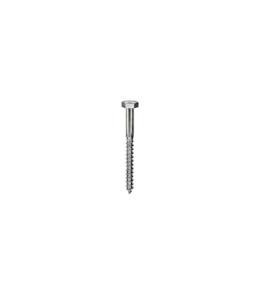 Tirafondi DIN 571 Inox A2 - 8 x 80 - 4 pz.