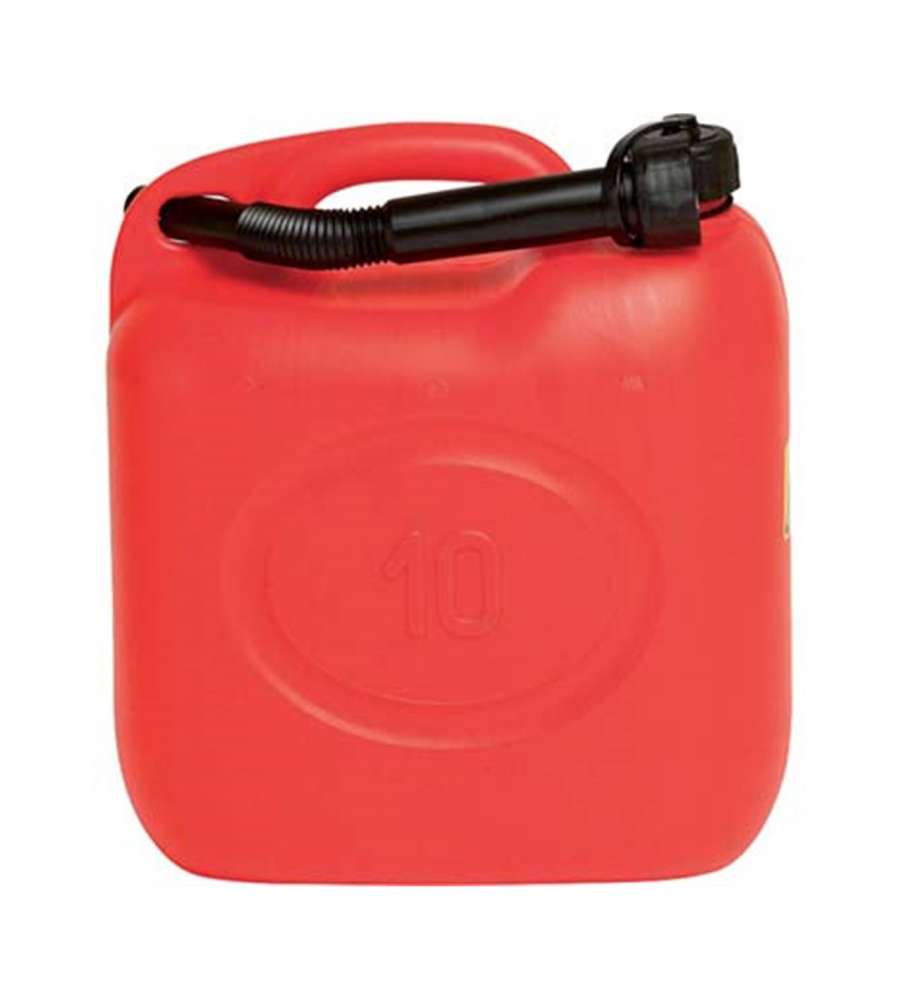 Tanica carburante in plastica rossa 10 l