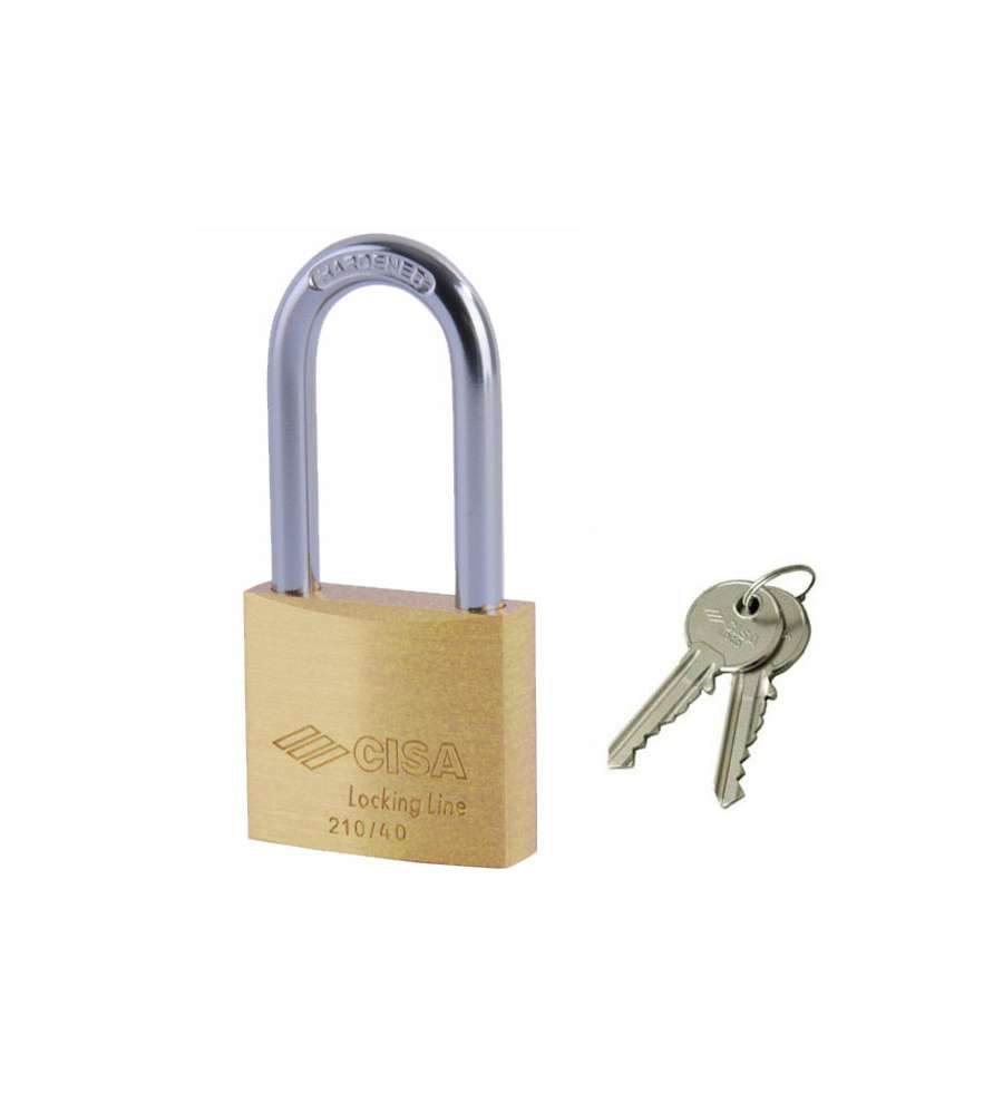 Lucchetto Ottone Mm 50 Arco Lungo    21011 Cisa Ll