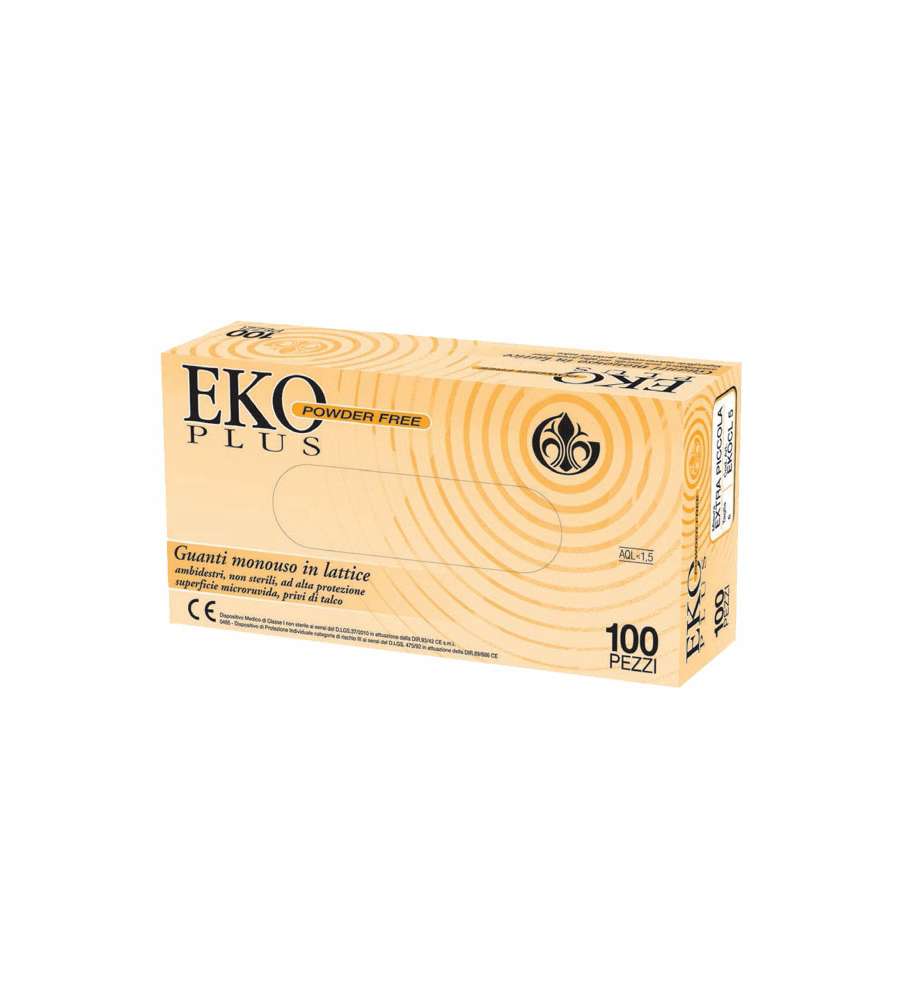 Guanti Lattice Eko Plus Powder Free Pz 100 L