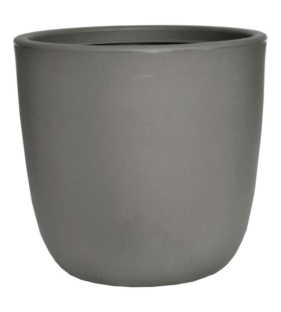 Vaso Cachepot Liscio Gubbio 35 x 34 cm Smoke