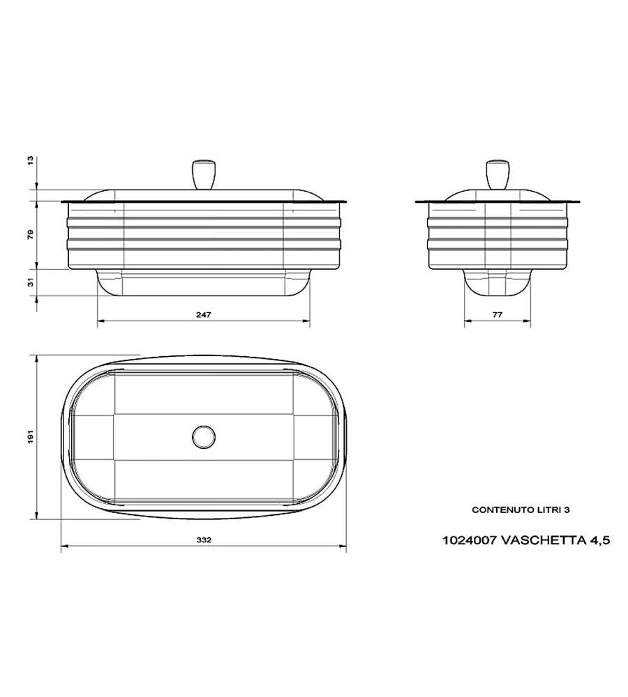 Vasca Inox Cucine 4,5 Nordica