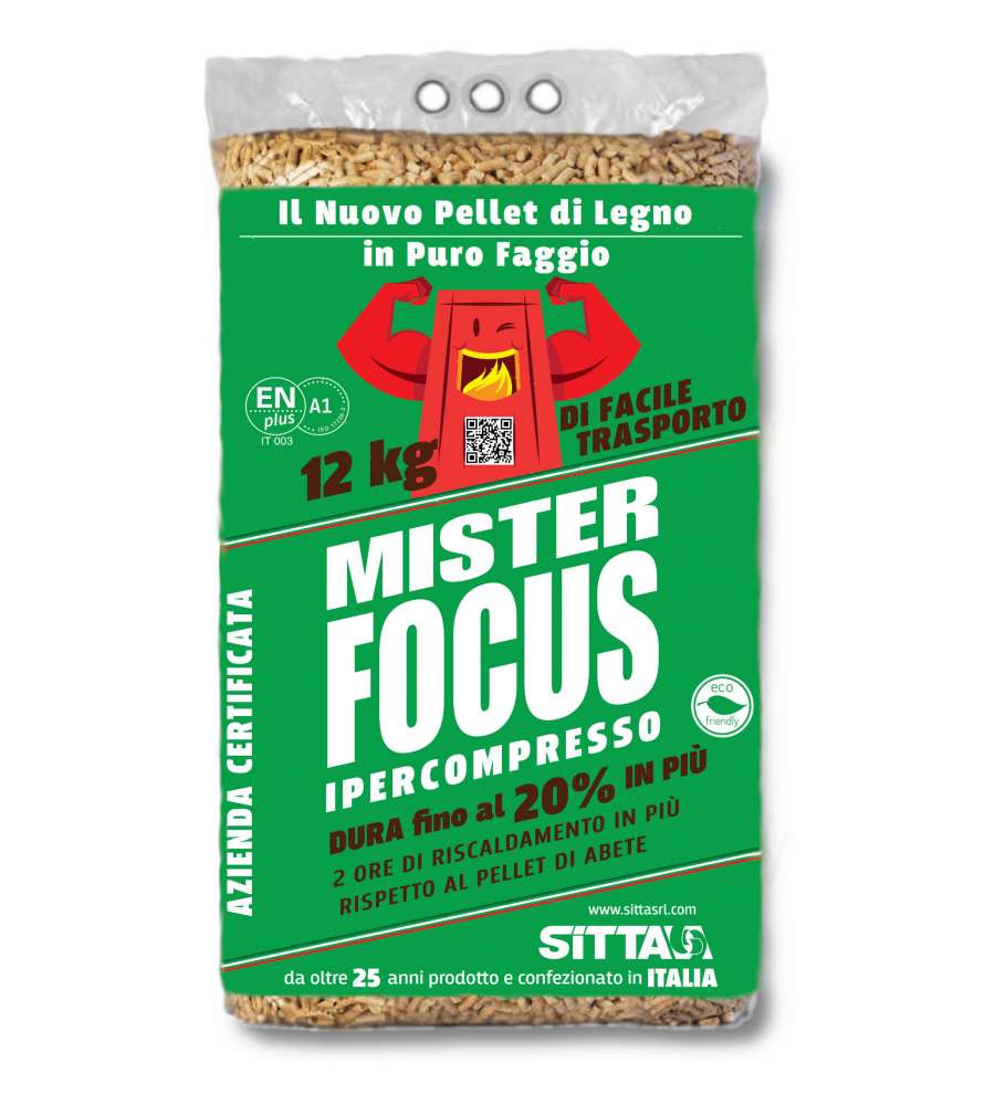 Pellet Mister Focus faggio 12kg