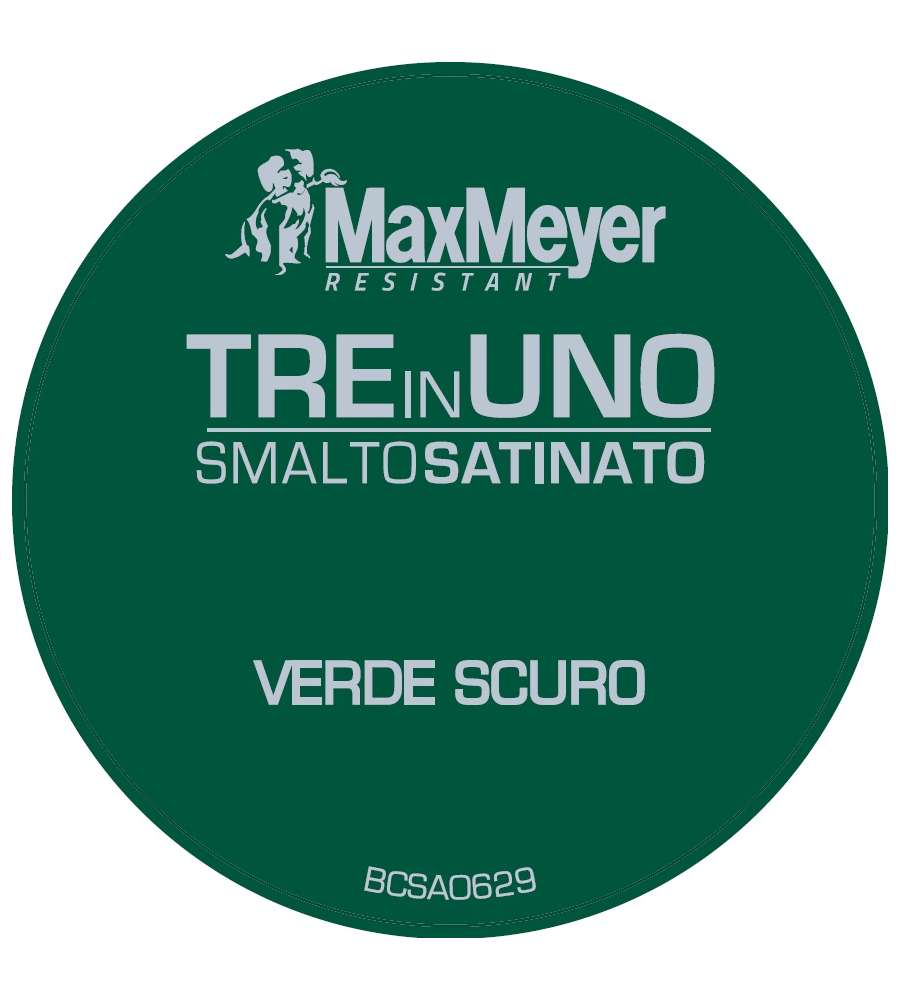 Smalto 3 in 1 Satinato Verde Scuro 0,5 l