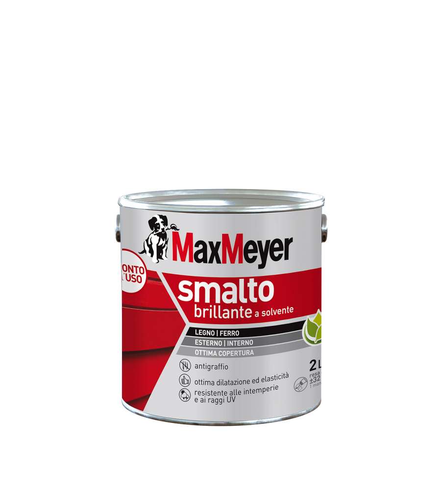 MaxMeyer Smalto a Solvente Brillante Bianco R9010 2 l