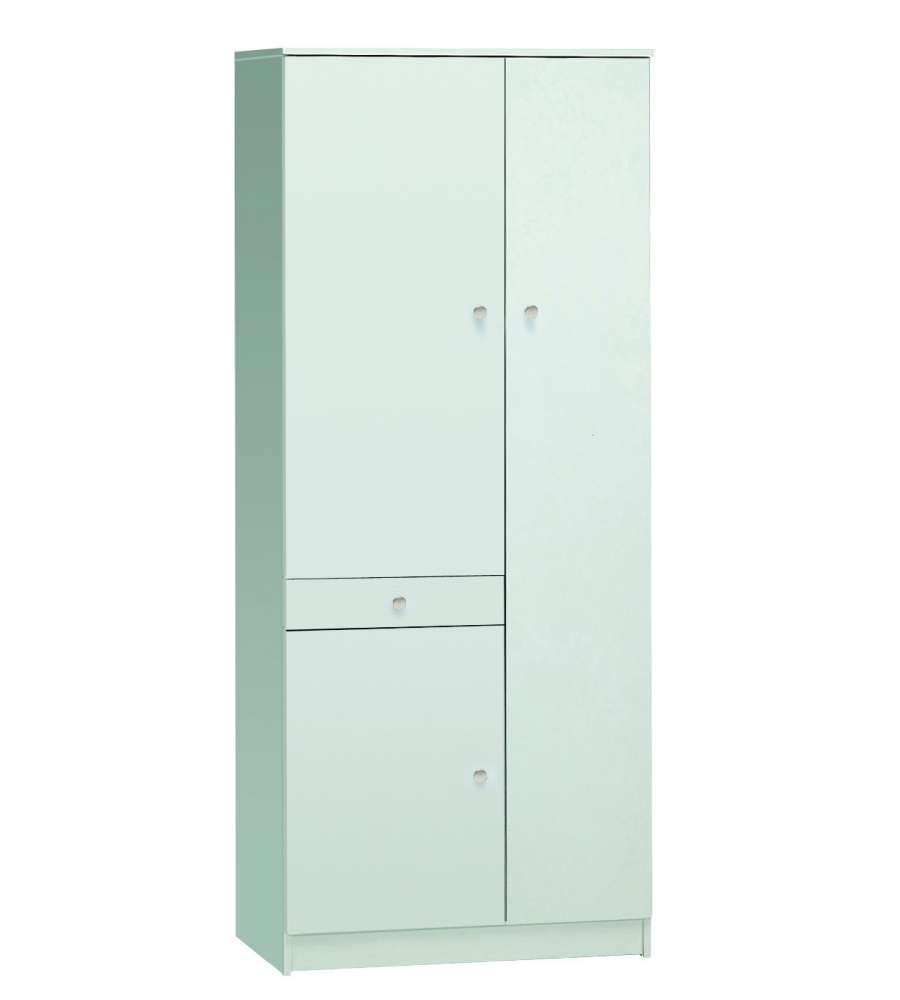 Mobile 3 ante 1 cassetto 183 x 77 x 34 cm Bianco Liscio