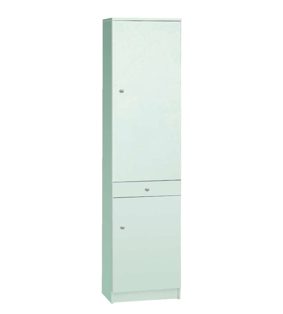 Mobile 2 ante 1 cassetto 183 x 46 x 34 cm Bianco Liscio