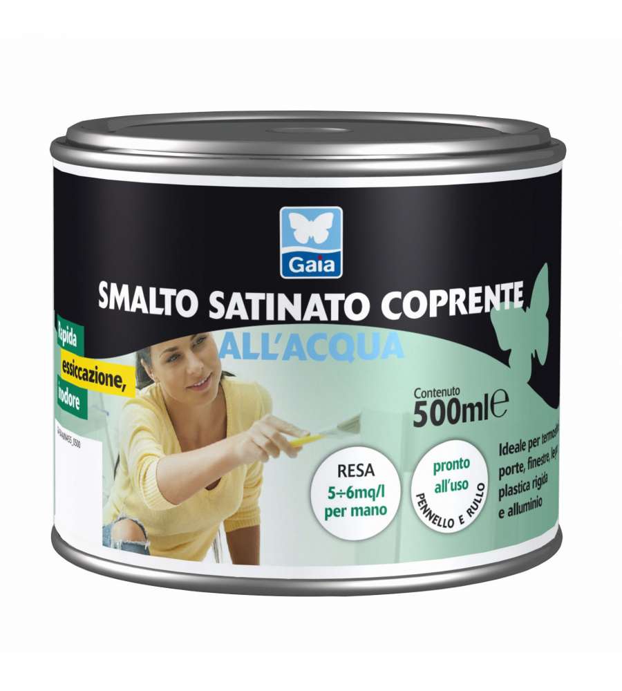 Smalto Acqua Satinato 0,750 l Bianco Gaia