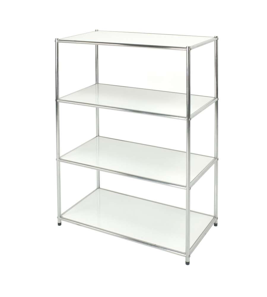 Libreria Cromata 4 Ripiani Bianchi Cm 40 X 80 X H. 120