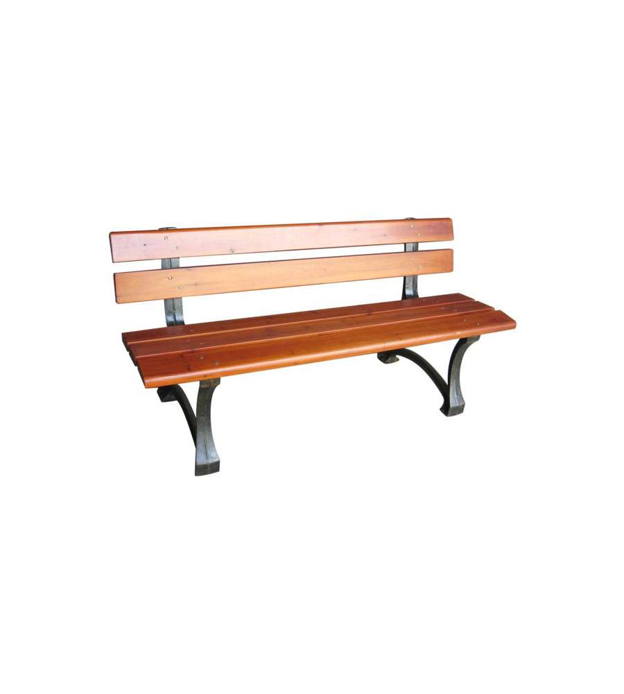 Panchina ghisa/legno giardino 150 cm