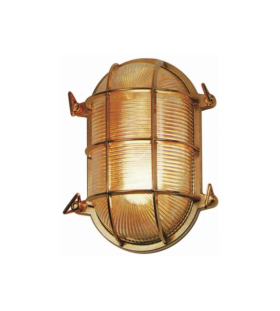 Lampada Tartaruga Ovale L262Mm Ottone