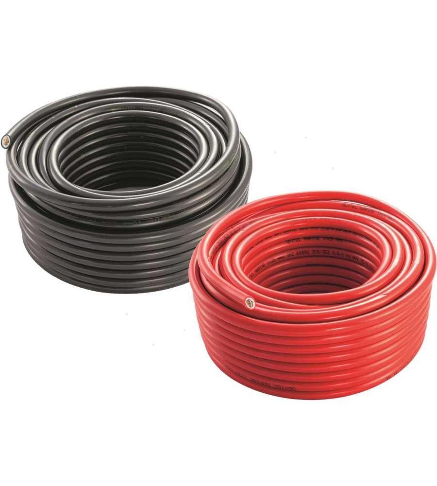 Cavo Batteria Rina 1X35-25M Rosso