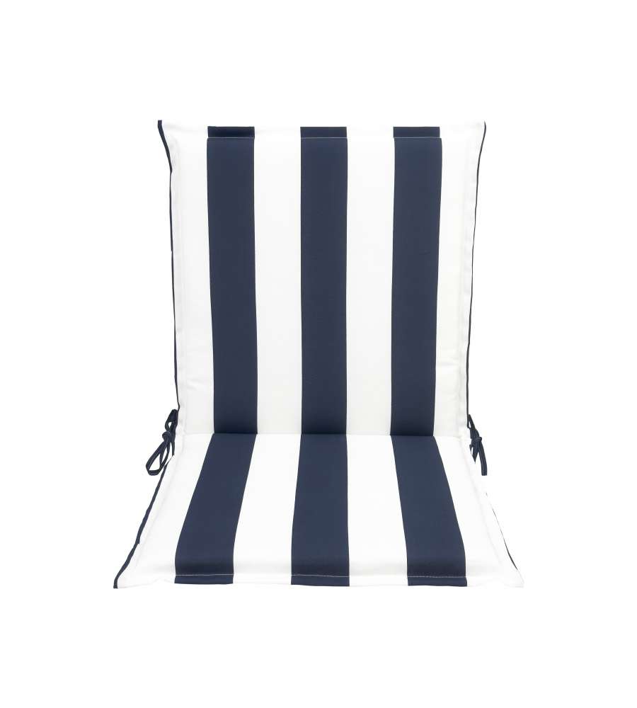 Cuscino da esterno spalla bassa righe blu navy