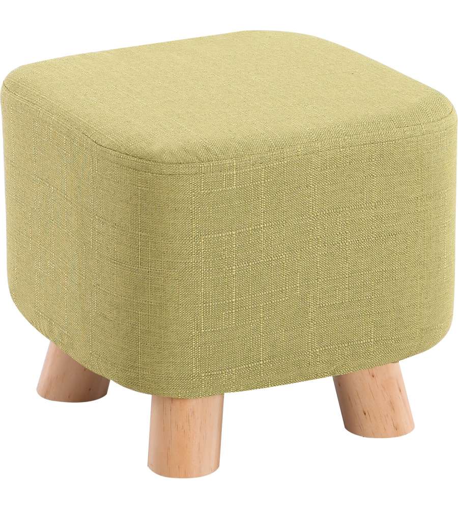 Pouf Sgabello in Tessuto Verde